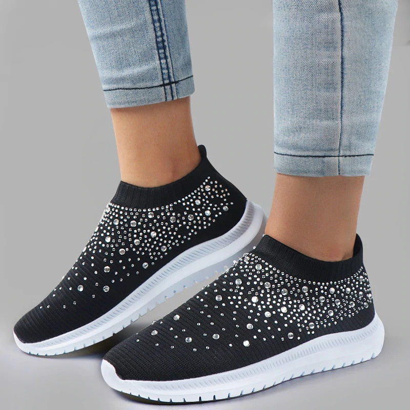 Comfortable Soft Bottom Breathable Mesh Flat Sneakers