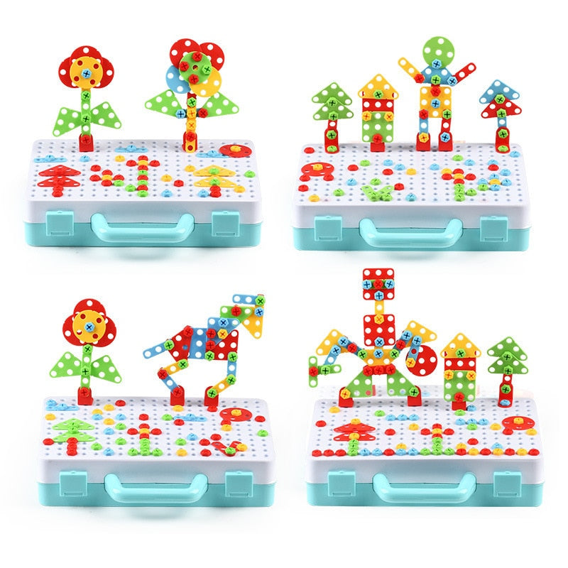Drilling Screw 3D Creative Mosaic Puzzle Toy