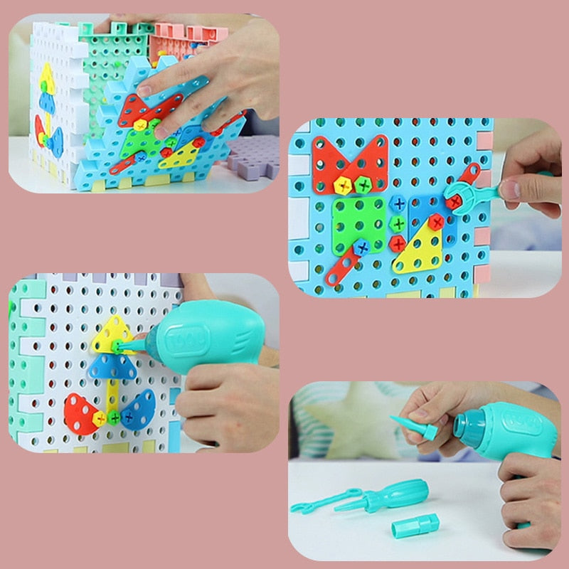 Drilling Screw 3D Creative Mosaic Puzzle Toy