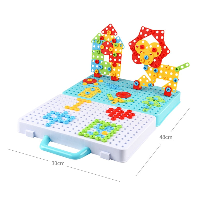 Drilling Screw 3D Creative Mosaic Puzzle Toy