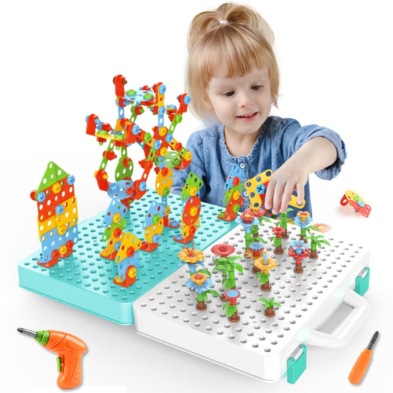 Drilling Screw 3D Creative Mosaic Puzzle Toy
