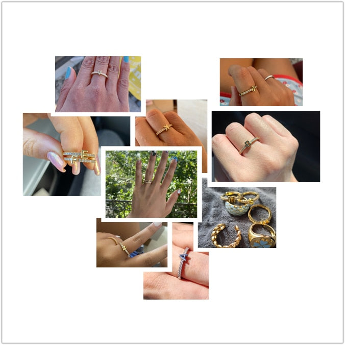 HECHENG ring, letter initials