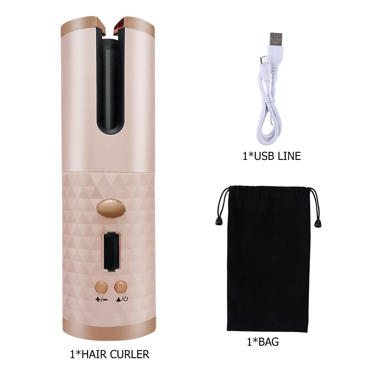 CORDLESS AUTOMATIC HAIR CURLER