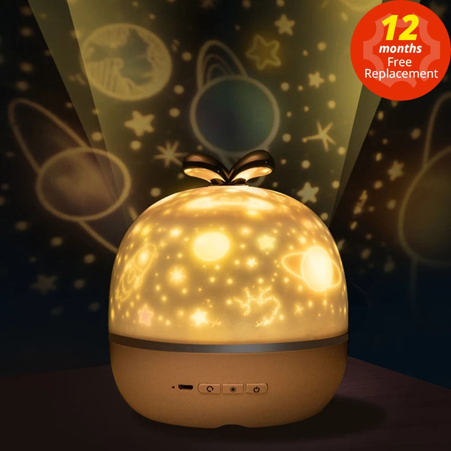 Rotating Starry Sky Projector with Bluetooth