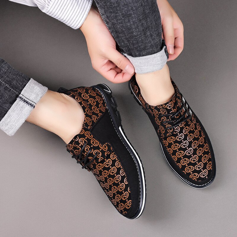 Mens Leather Casual Loafer Shoes