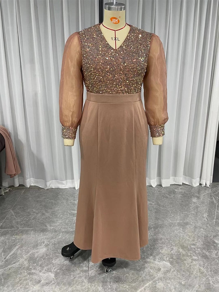 Michelline Plus Size Long Sleeve Luxury Chic