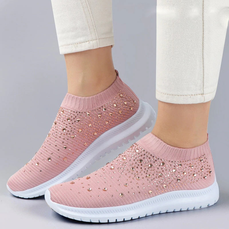 Comfortable Soft Bottom Breathable Mesh Flat Sneakers