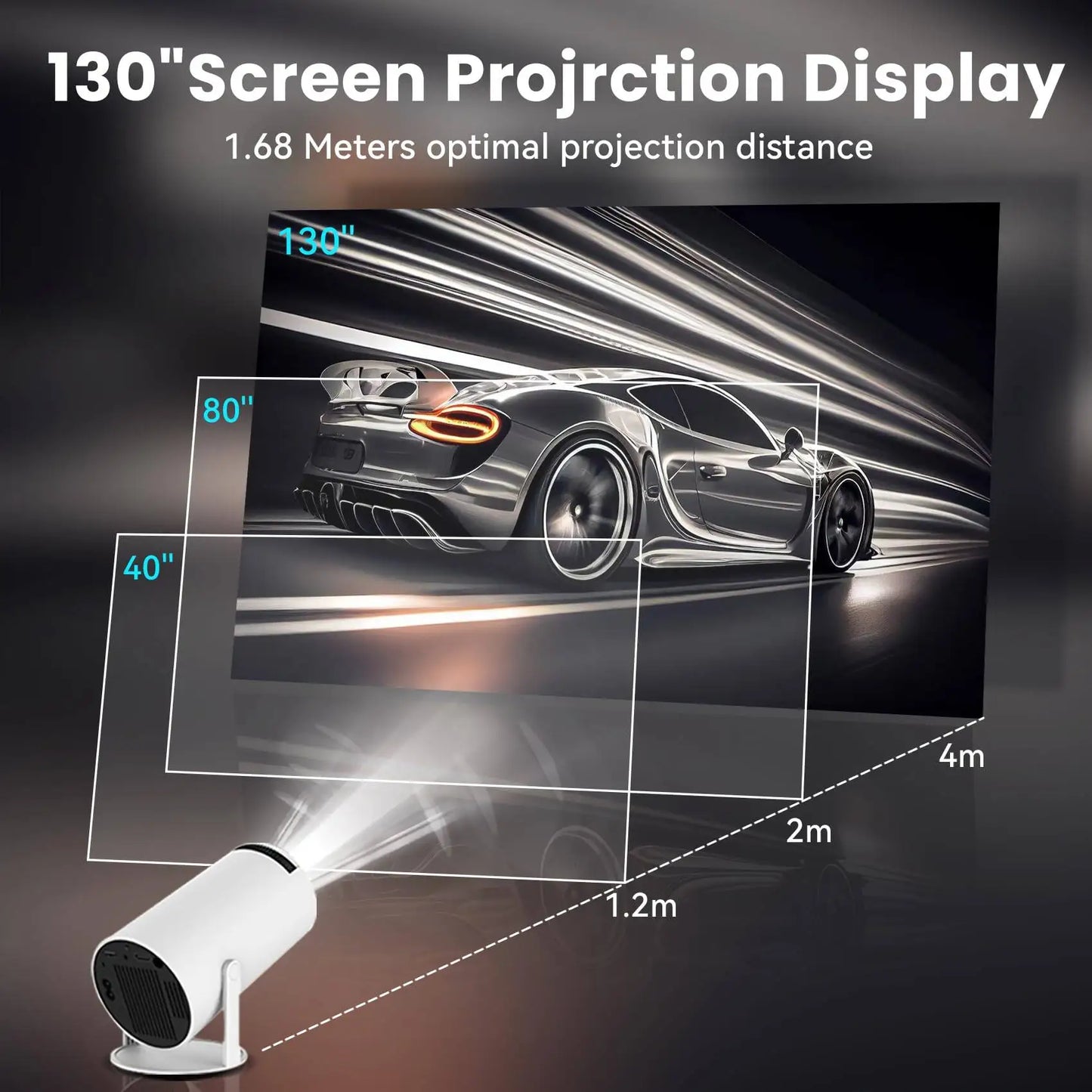4K HD Portable Video Projector