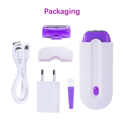 Rechargeable electric epilator