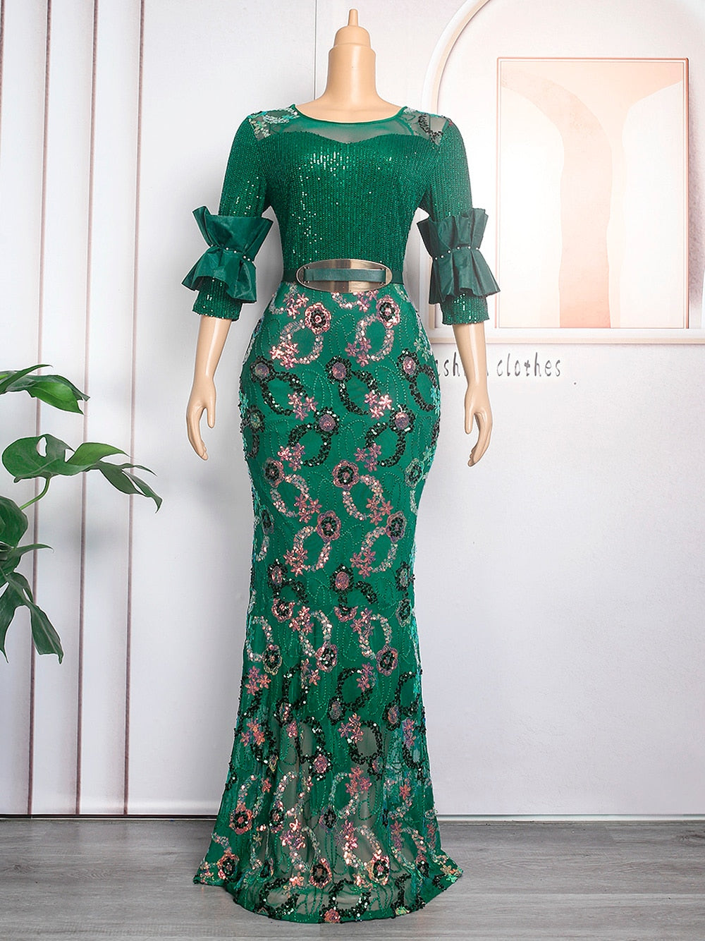 Angelina Plus Size Evening Long Luxury  Dress