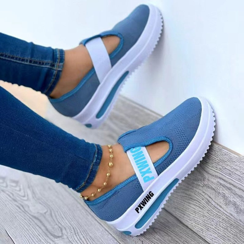 Summer Elastic Band Round Toe