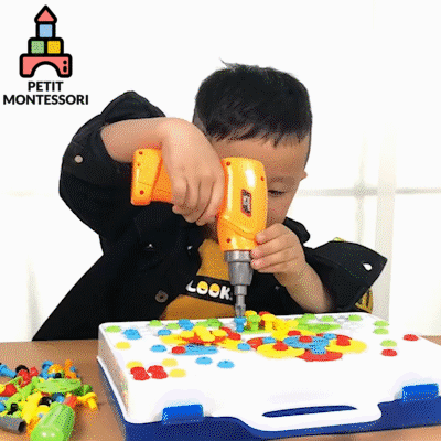 Drilling Screw 3D Creative Mosaic Puzzle Toy