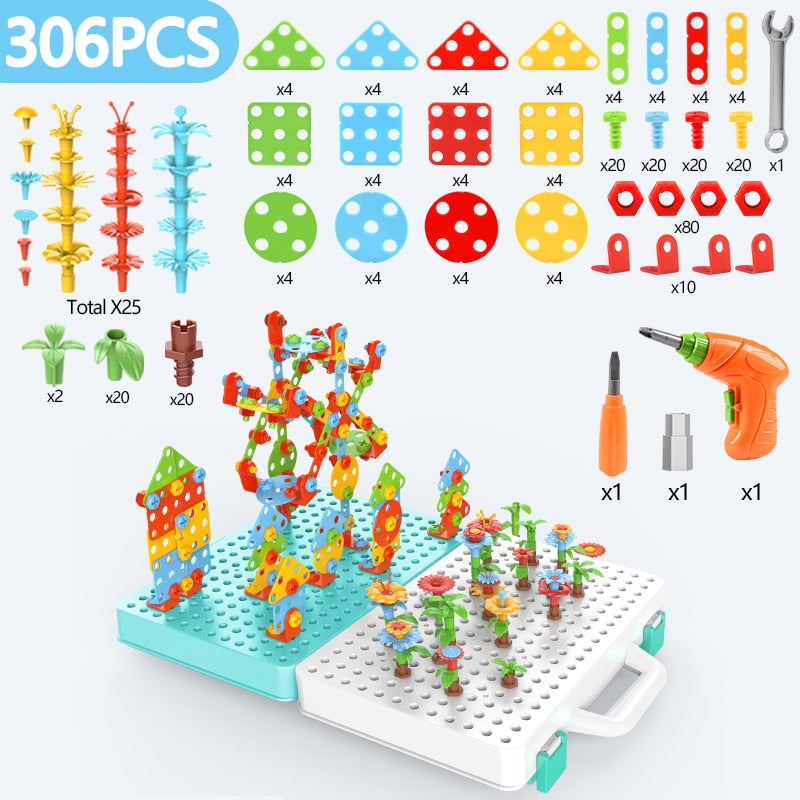 Drilling Screw 3D Creative Mosaic Puzzle Toy