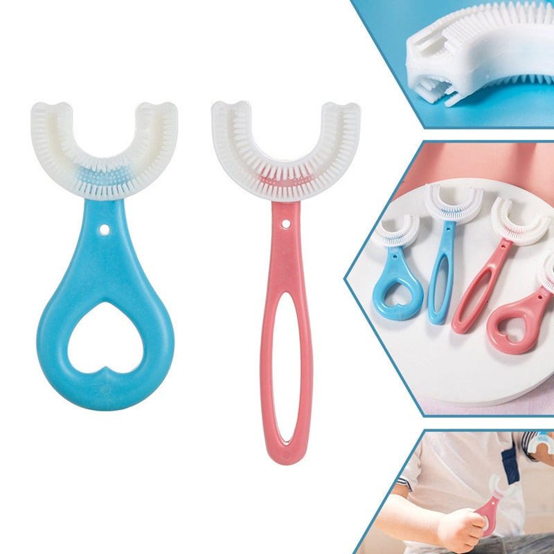 U-SHAPED TOOTHBRUSH FOR CHILDREN (2 TO 12 YEARS)