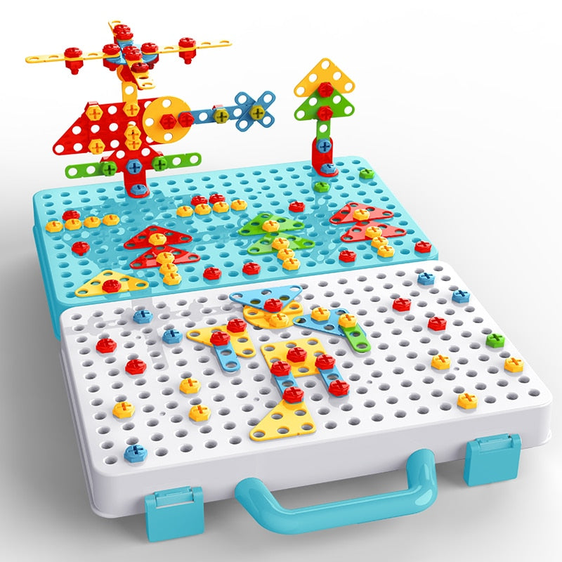Drilling Screw 3D Creative Mosaic Puzzle Toy