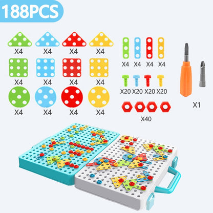 Drilling Screw 3D Creative Mosaic Puzzle Toy