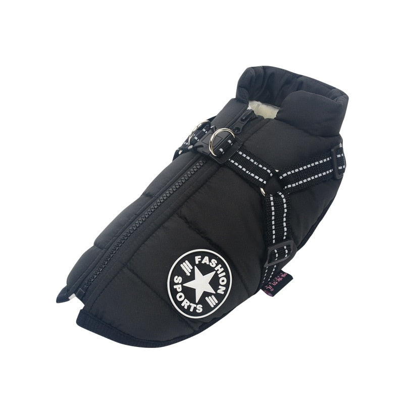 WARM HARNESS DOG COAT