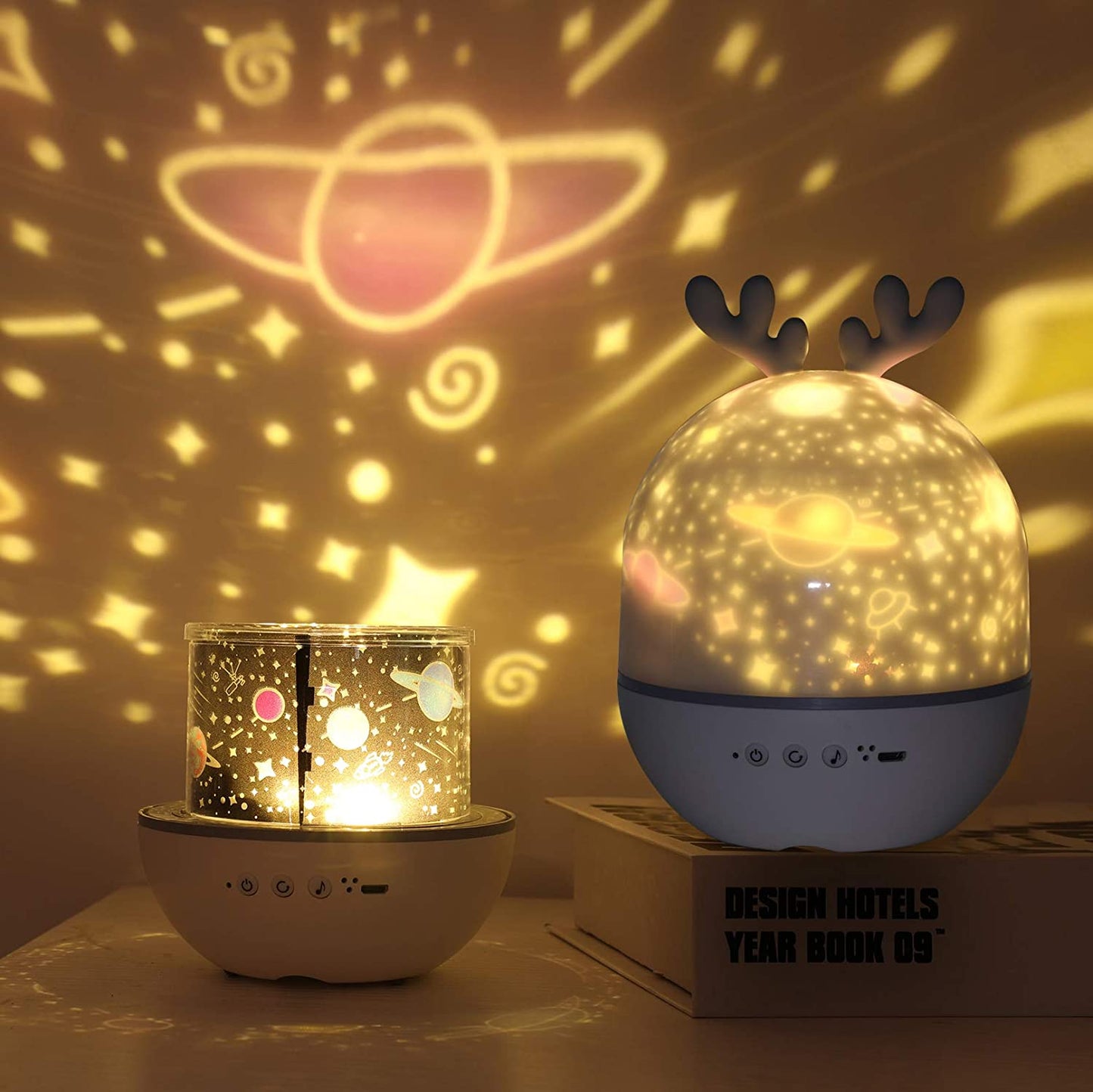 Rotating Starry Sky Projector with Bluetooth