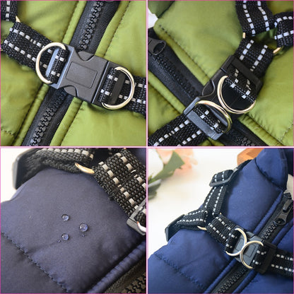 WARM HARNESS DOG COAT