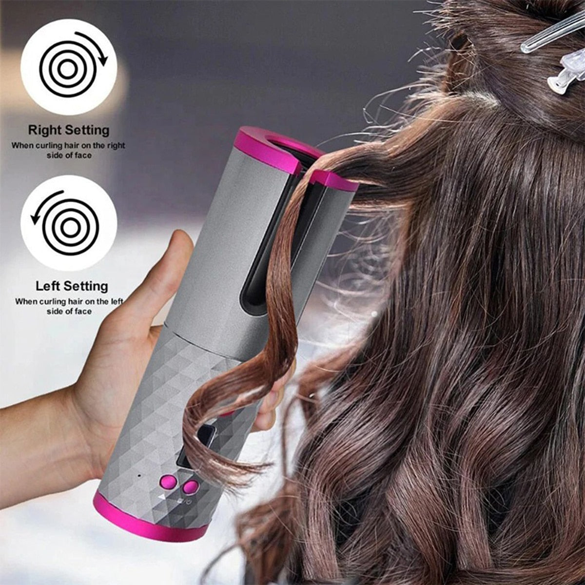 CORDLESS AUTOMATIC HAIR CURLER