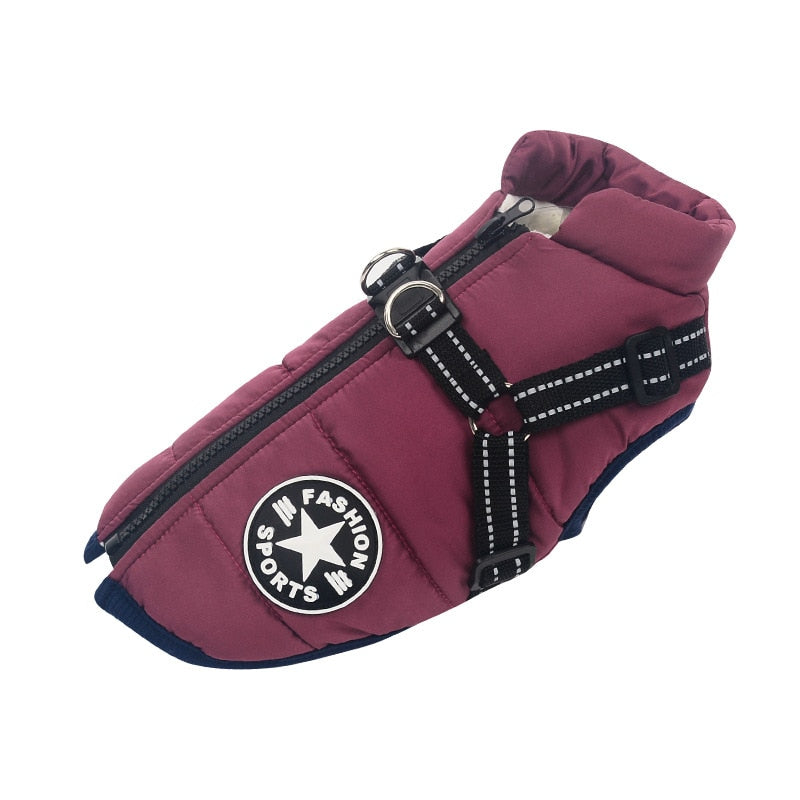 WARM HARNESS DOG COAT