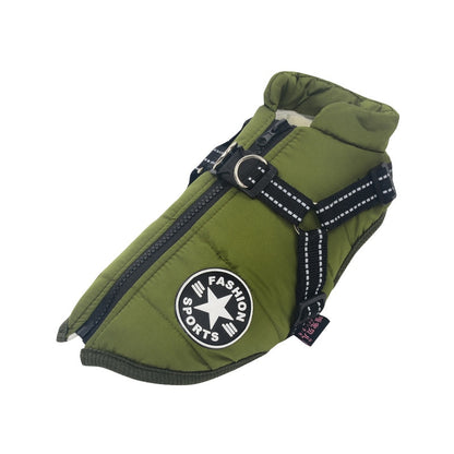 WARM HARNESS DOG COAT