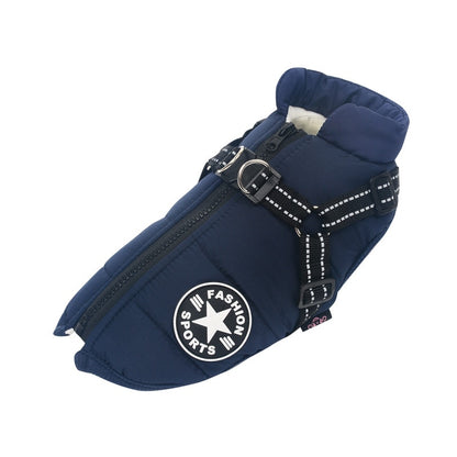 WARM HARNESS DOG COAT